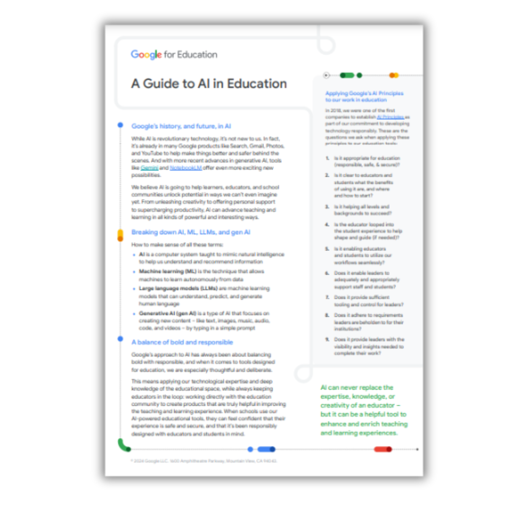 Google for Education AI Report Cover